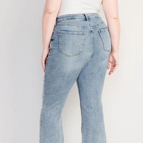 Old Navy Higher High-Waisted Cropped Flare Jeans for Women New - Picture 10 of 10